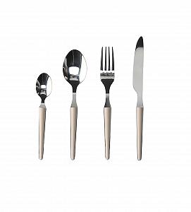 Купить Набор столовых приборов Tognana Zen 24 предмета, кремовый - Фото 1 Набор столовых приборов Tognana Zen 24 предмета, кремовый - Фото 1