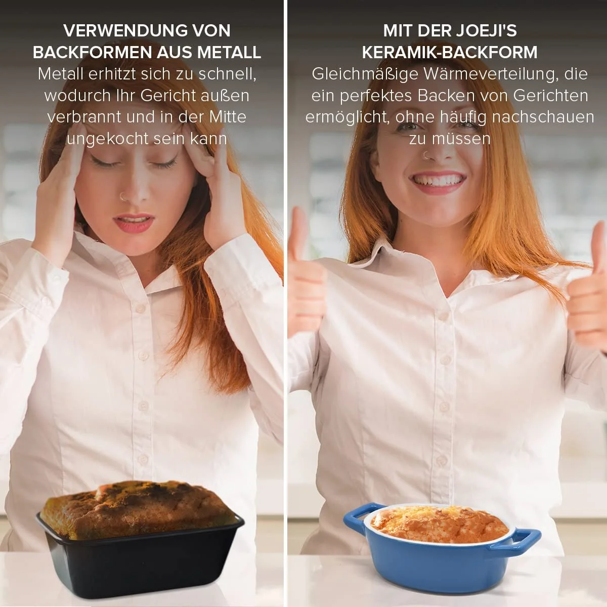 Набор форм для запекания Joeji's Kitchen мини керамические 4 шт., фото №5 Набор форм для запекания Joeji's Kitchen мини керамические 4 шт., фото №5