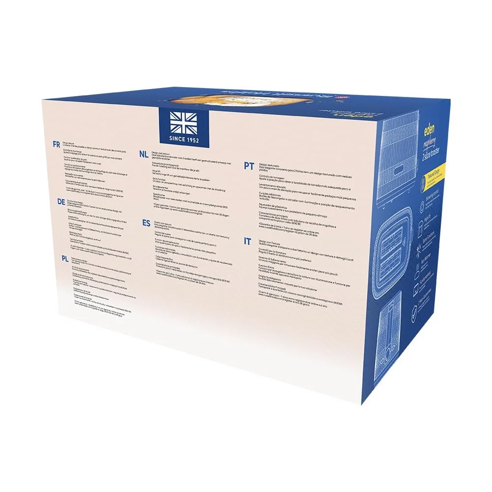 Тостер Russell Hobbs Eden 27372-56 на 2 скибочки (6 рівнів підсмажування, функція підйому, розморожування, підігріву та зупинки, висувний піддон для крихт, насадка для булочок, малиновий), фото №10