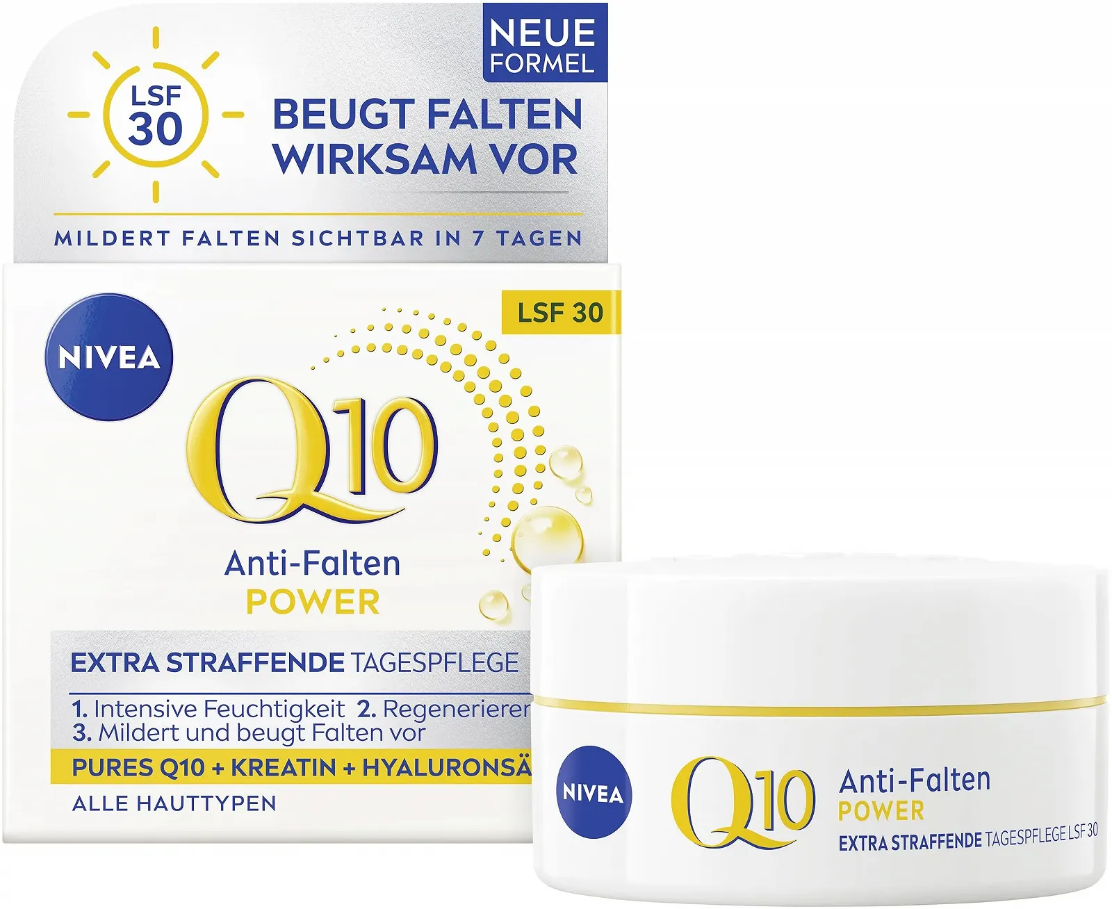 Денний крем NIVEA Anti-Wrinkle Power Q10 Extra Firming SPF 30 50 мл, фото №1 Денний крем NIVEA Anti-Wrinkle Power Q10 Extra Firming SPF 30 50 мл, фото №1