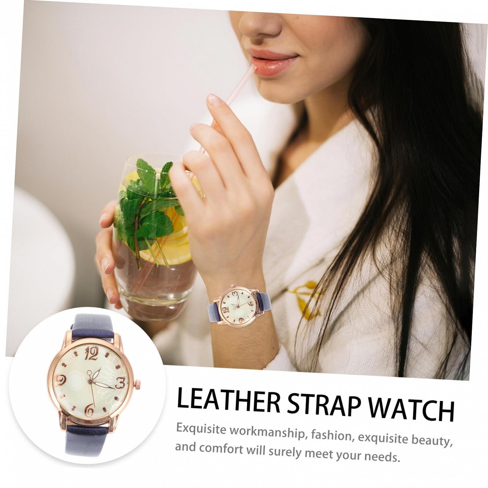 Жіночий годинник Healvian Повсякденний Зміїний візерунок Шкіряний ремінець, фото №2