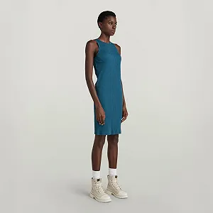 Женское платье G-Star Engineered Rib Tank Dress Crespo Rib Engineered Organic - S synthetic.ua - Фото 1