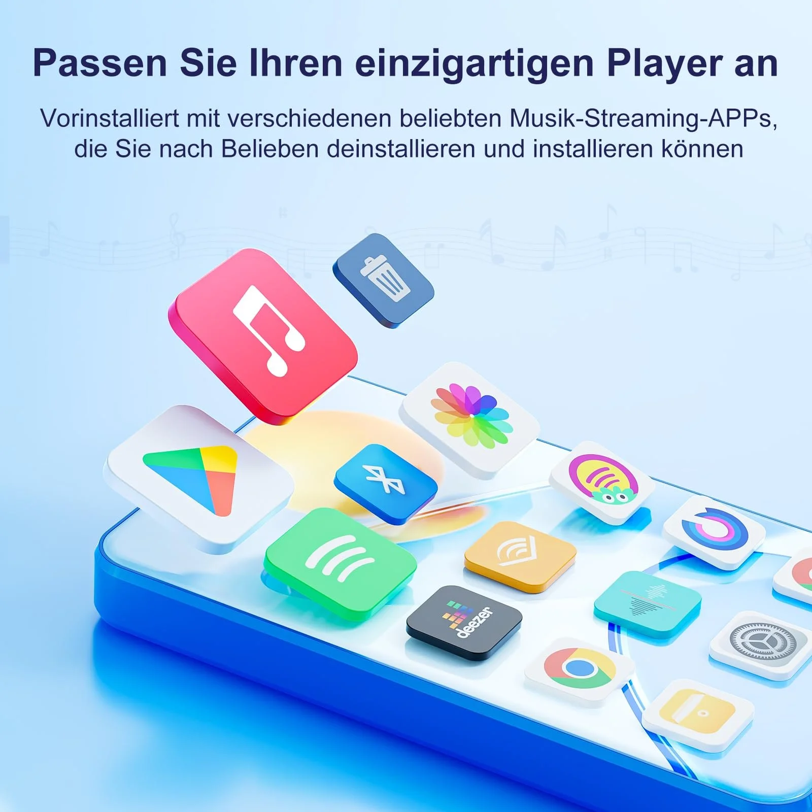 MP3 плеер Fanvace 80GB Blue, фото №3