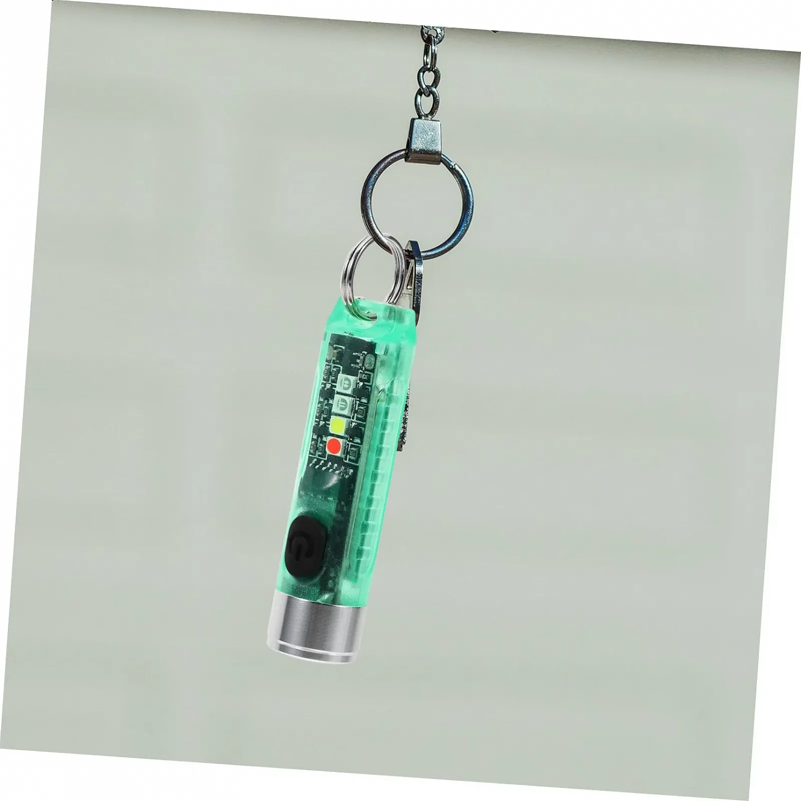 Фонарик INOOMP 1 шт. Предупреждающий фонарь Мощный мини-фонарик Перезаряжаемый мини-фонарик Маленький светодиодный фонарик Мини-супермощный фонарик Зеленый PC, фото №5