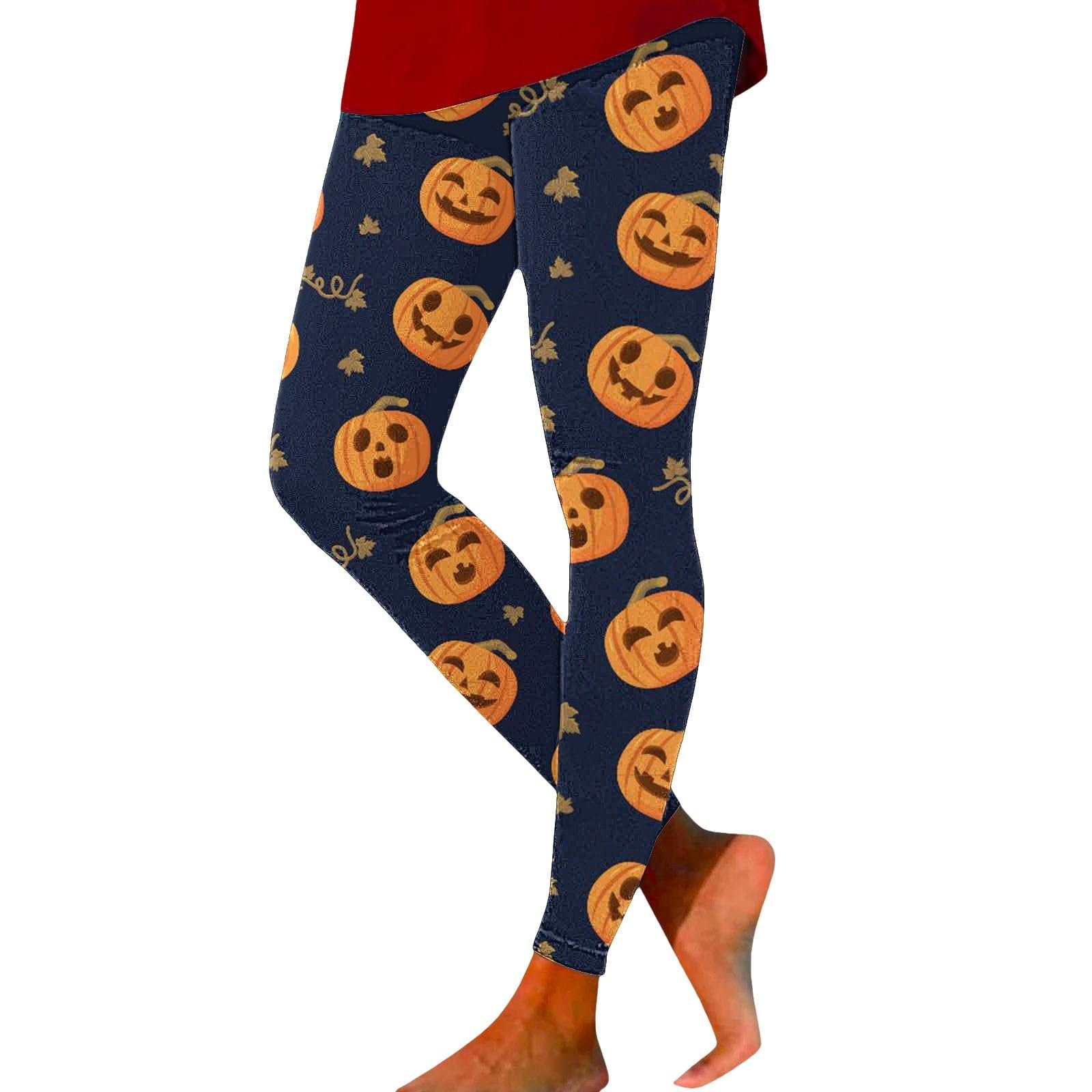 Жіночі Легінси Halloween Кольоровий Принт Повсякденні Масляний Живопис Колготки Спортивні Steampunk Графіті Scrunch Oversize Для Йоги Колготки Halloween, фото №1