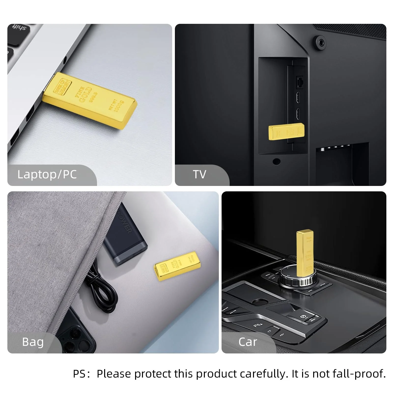 USB-флеш-накопитель BorlterClamp Gold Bar 32GB USB 2.0 Gold, фото №6 USB-флеш-накопитель BorlterClamp Gold Bar 32GB USB 2.0 Gold, фото №6