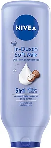 Молочко для душа NIVEA Soft Milk, 400 мл, крем для тіла з маслом ши та активованою водою формулою 5-в-1 - Фото 1