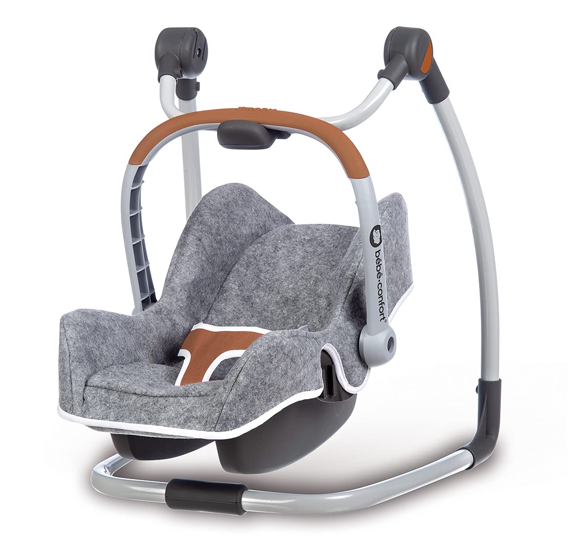 Крісло-гойдалка авто-для ляльок Smoby Comfort Baby Сірий 3 в 1, фото №3