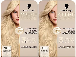 Фарба для волосся Schwarzkopf Creme Supreme Coloration 10-0 Ультра Світлий Натуральний Блонд - Фото 1