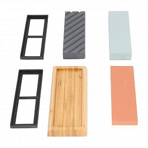 Набір точильних каменів Oumefar бамбукова основа - Фото 1