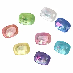 Стрази Прямокутні 6 x 8 мм Aurora Mokka Filletglas, 84 шт, випадковий колір - Фото 1