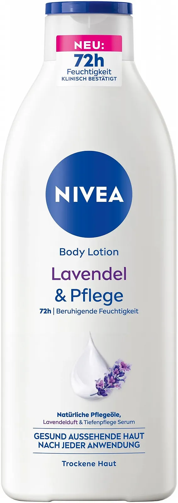 Лосьйон для тіла NIVEA Lavender & Care з ароматом лаванди та глибокою сироваткою для догляду для зволоження протягом 72 годин, фото №1
