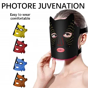 Маска для обличчя зі світлодіодним підсвічуванням, догляд червоним світлом для обличчя synthetic.ua - Фото 1