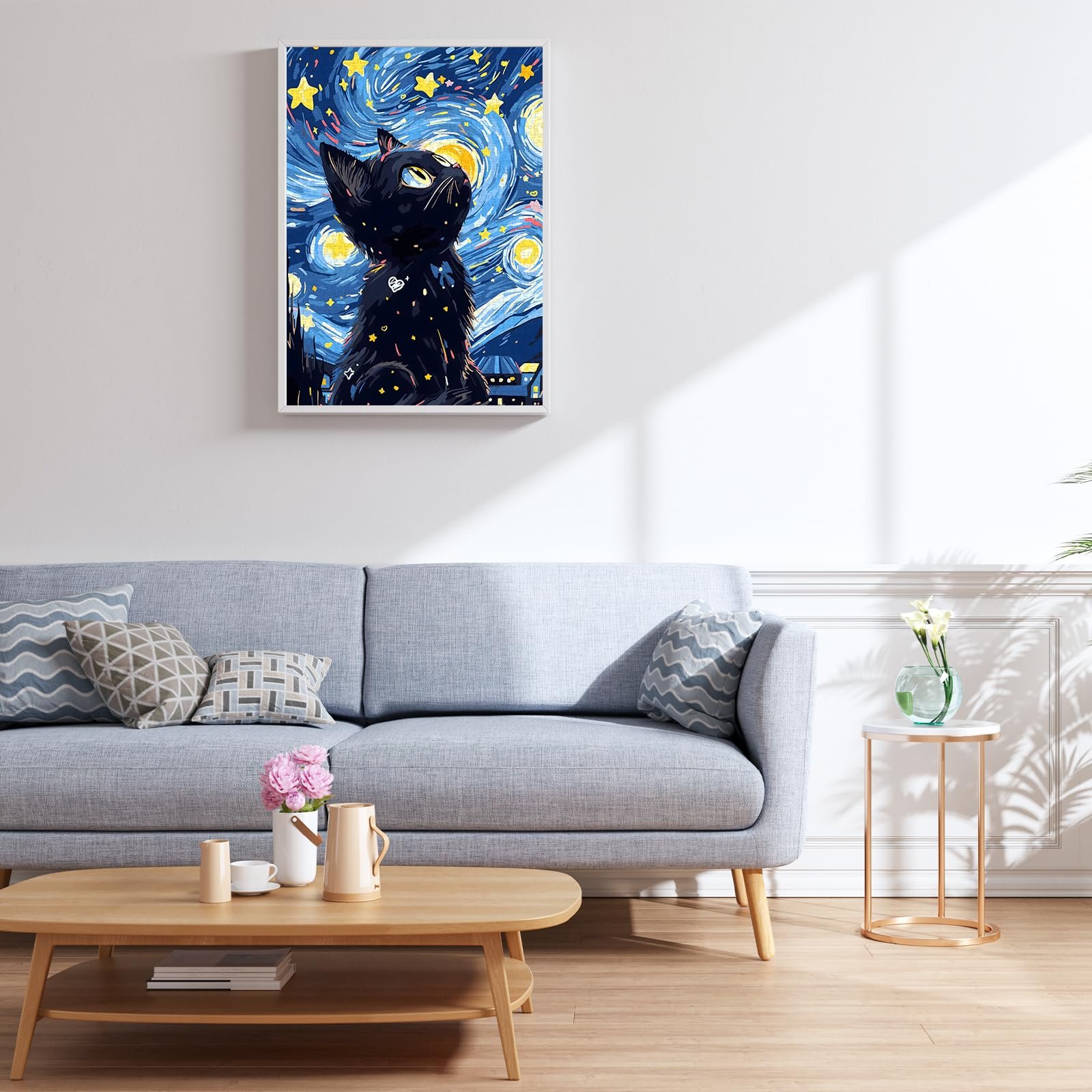 Пазл Magic Cats Starry Night Cat 1000 деталей 70 x 50 см, фото №6