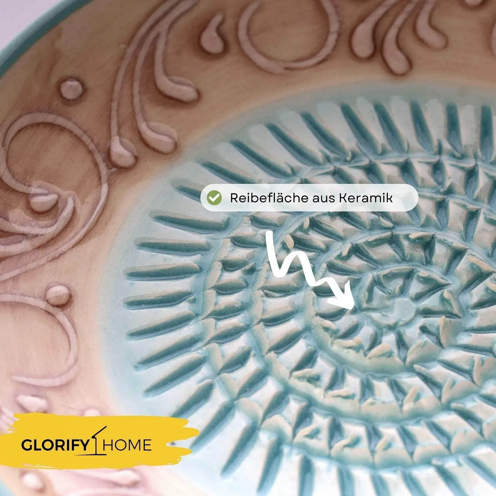 Терка Torrent Керамічна терка-пластина подвійна для часнику, імбиру, яблук, пармезану, фото №2