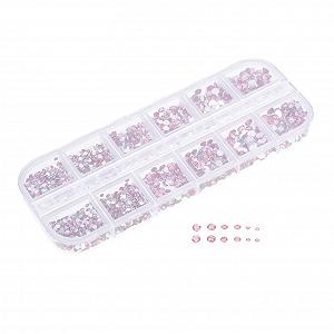 Стрази Sewroro, рожевий акрил - Фото 1