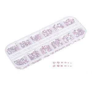 Стрази Sewroro, рожевий акрил - Фото 1