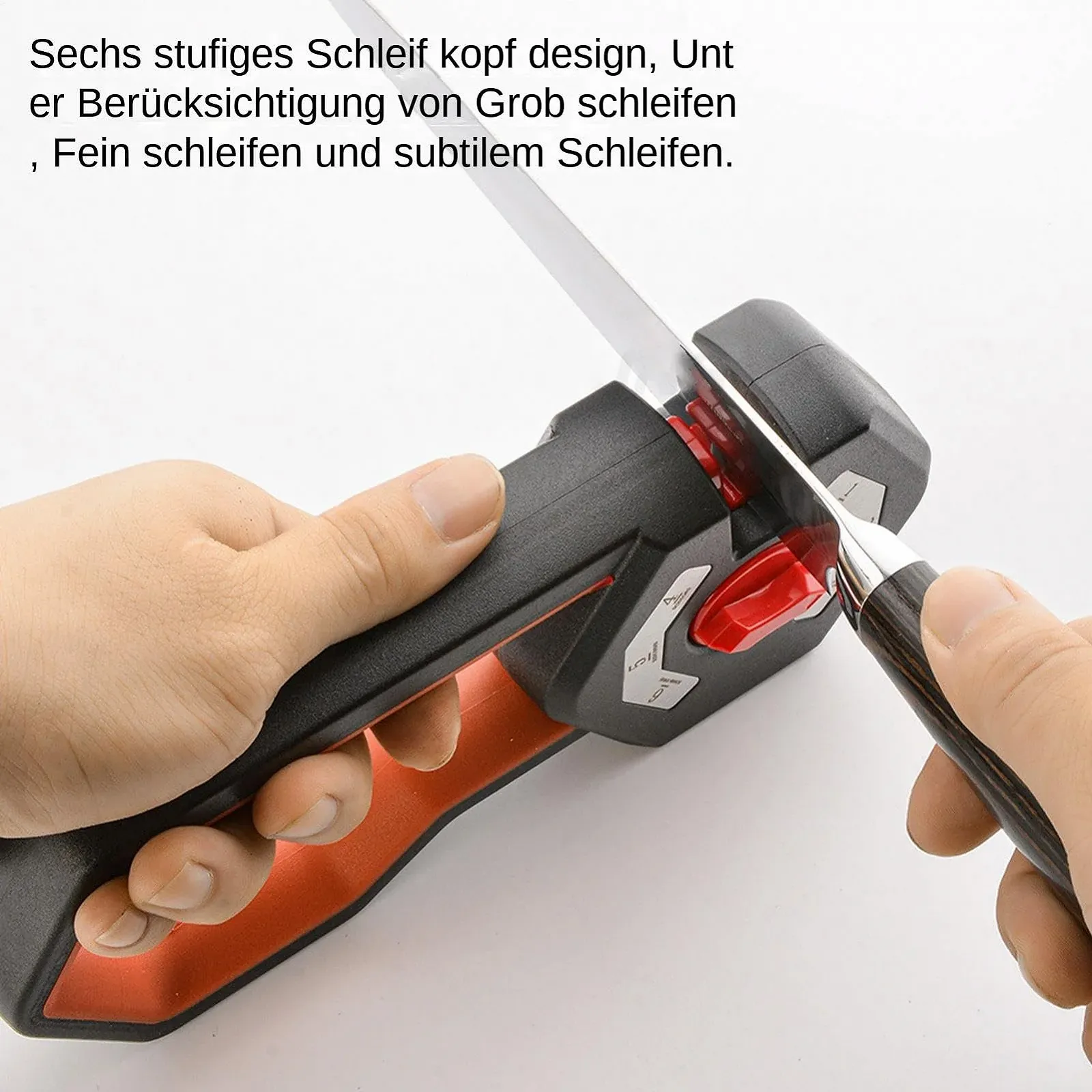 Точилка для ножей 6-ступенчатая, профессиональная, 21 x 8.5 x 4.5 см, фото №9
