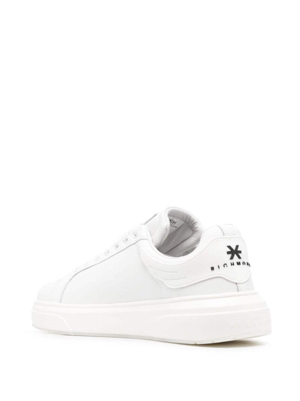 Кросівки John Richmond 20007/CP Чоловічі Біла Волов'яча Шкіра, фото №4