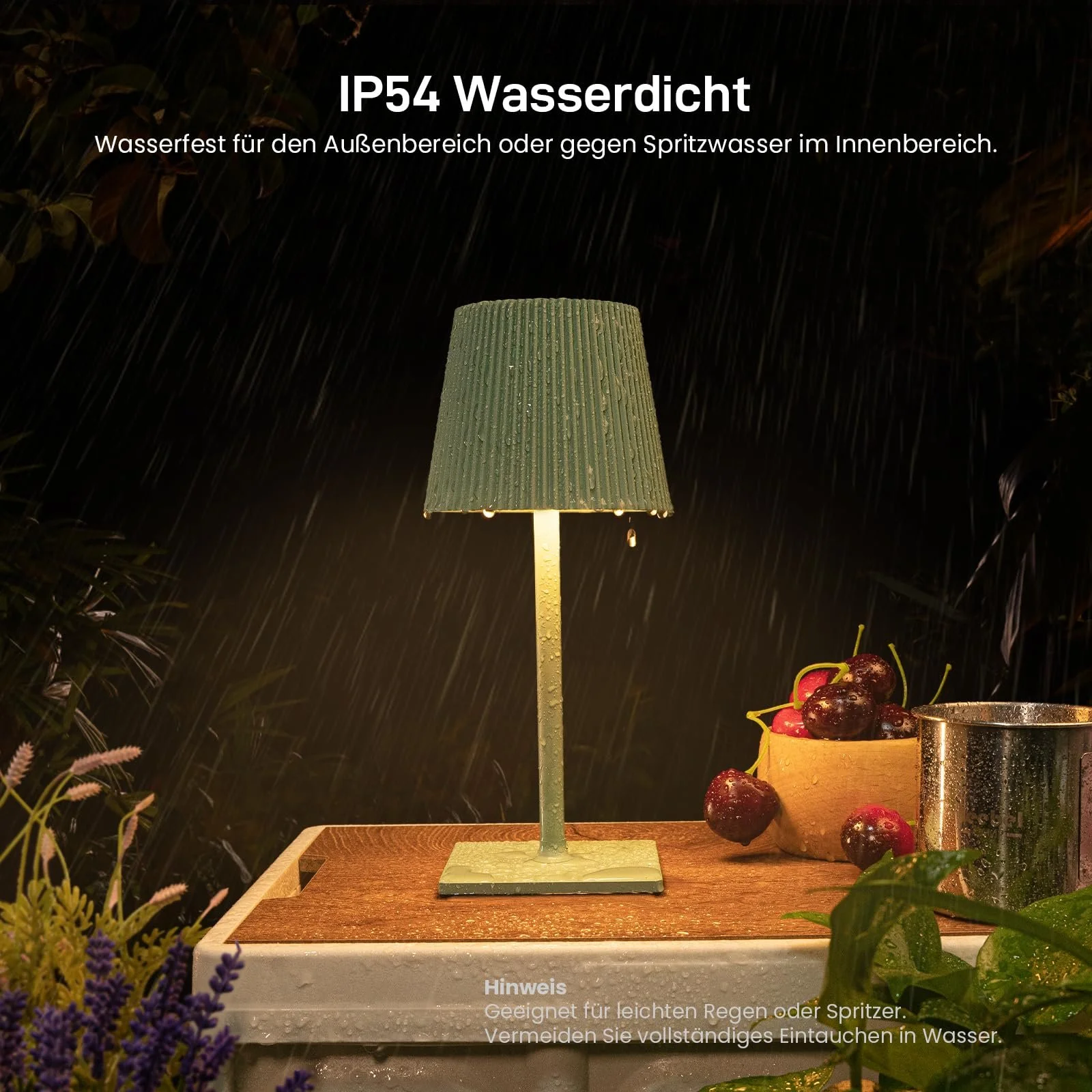 Настільна лампа Jeebel 4-в-1 LED RGB металева для пляшок 5200 мАг IP54 димована портативна, фото №5