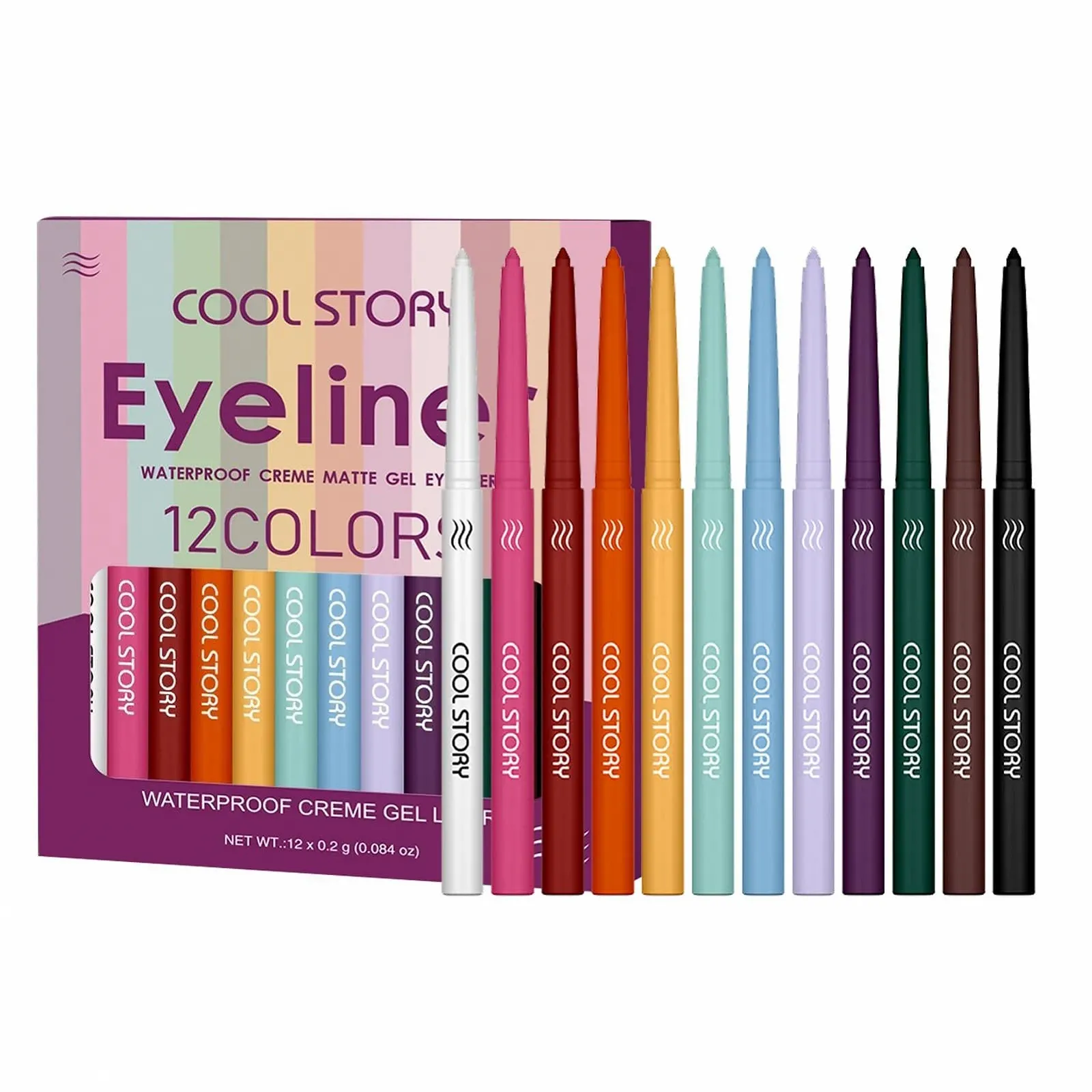 Підводка для очей JLCEH, Набір кольорових рідких, фото №7