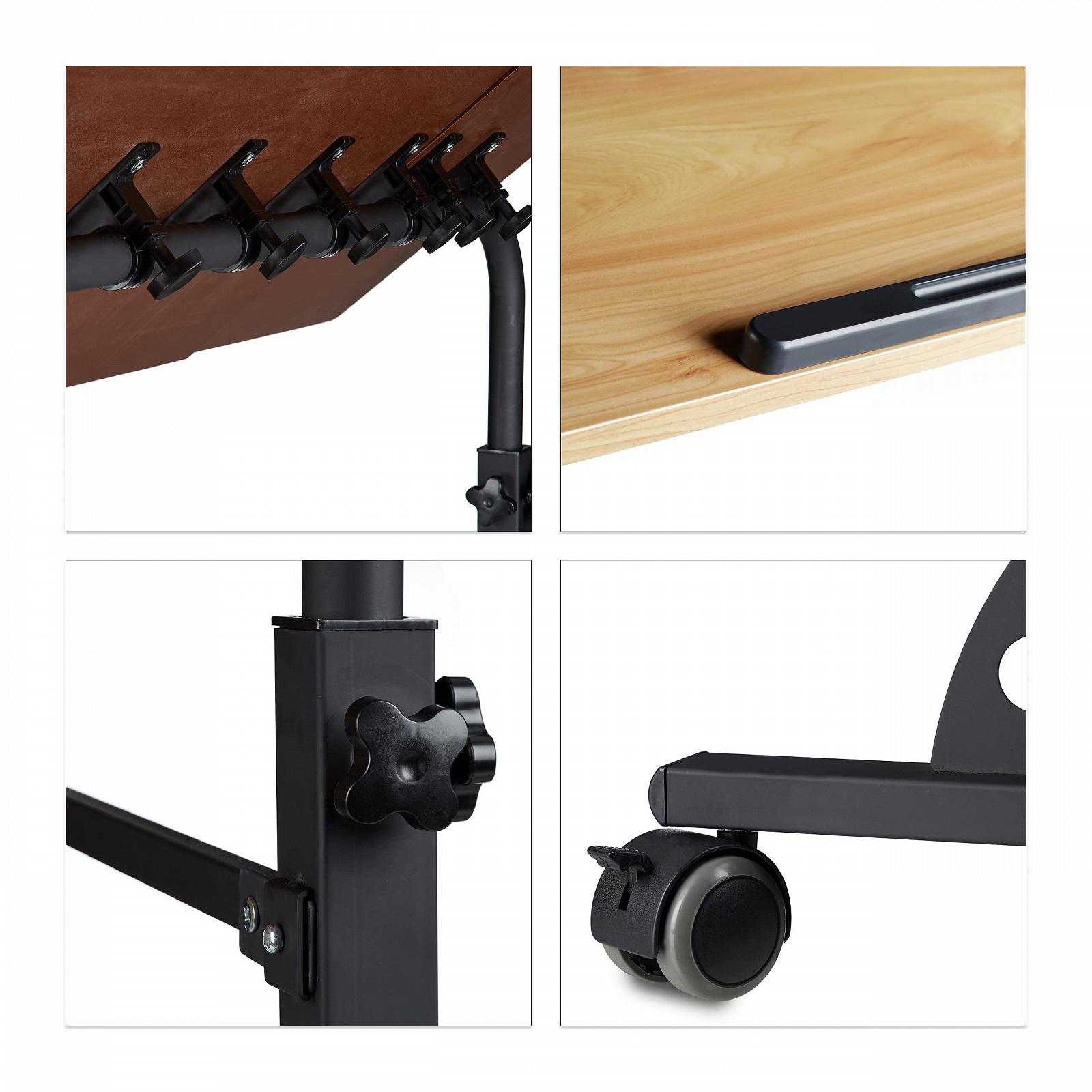 Стол для ноутбука Relaxdays Большой XXL Регулируемый по высоте Мобильный пюпитр Тормозные колеса для ноутбука Проектор для ноутбуков 2 полки, фото №6 Стол для ноутбука Relaxdays Большой XXL Регулируемый по высоте Мобильный пюпитр Тормозные колеса для ноутбука Проектор для ноутбуков 2 полки, фото №6