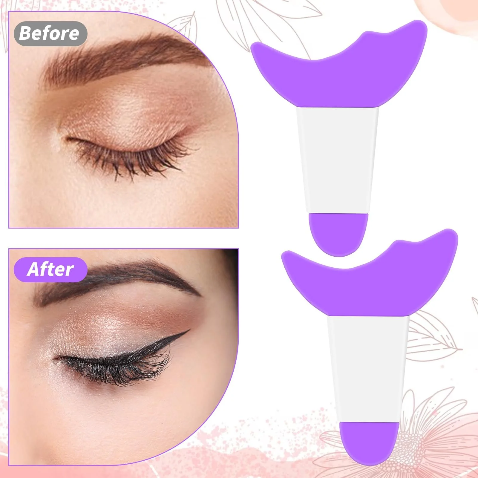 Шаблоны для подводки силиконовые набор из, фото №4 Шаблоны для подводки силиконовые набор из, фото №4