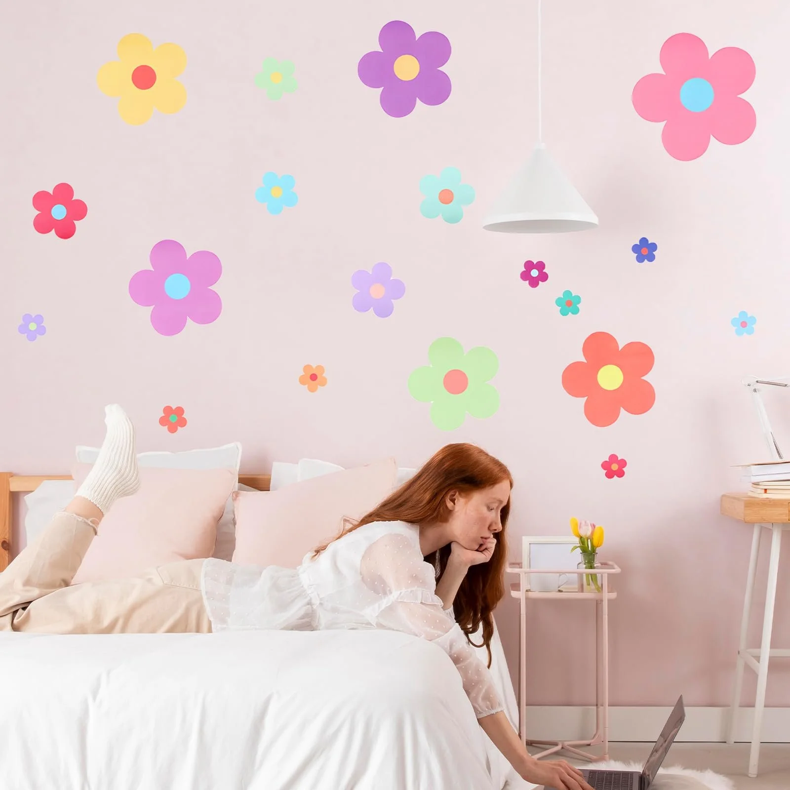 Набір настінних наклейок Cute Flowers 9 шт. Вінілова, фото №5 Набір настінних наклейок Cute Flowers 9 шт. Вінілова, фото №5