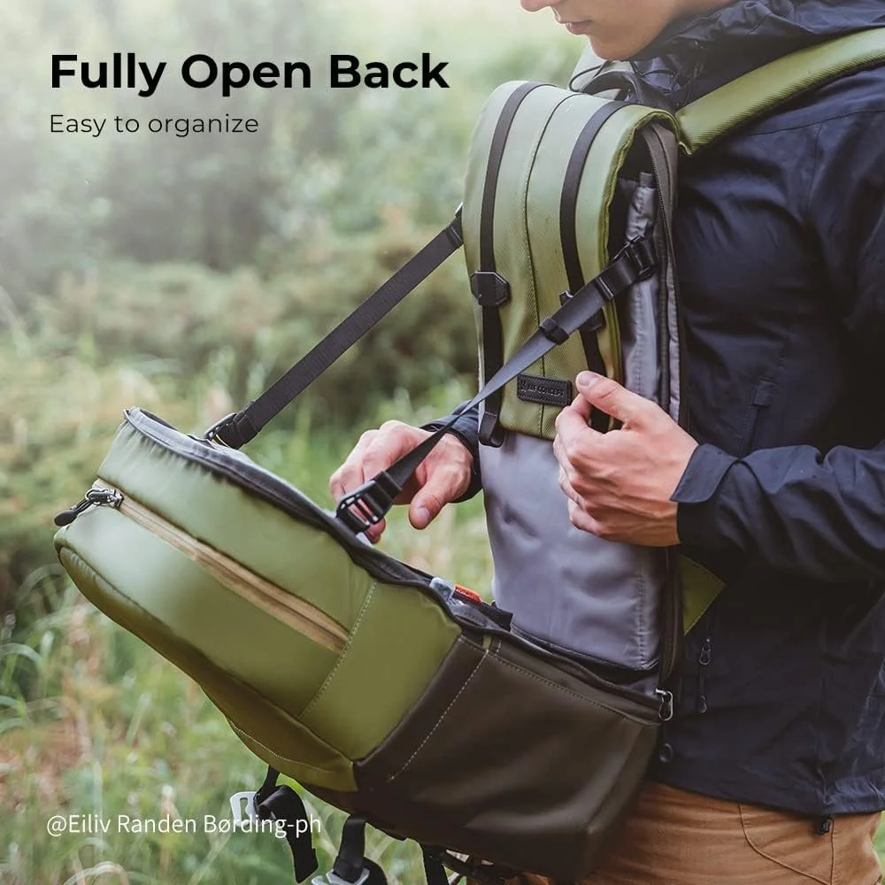 Рюкзак для камери K&F Concept 20л Зелений, фото №5 Рюкзак для камери K&F Concept 20л Зелений, фото №5