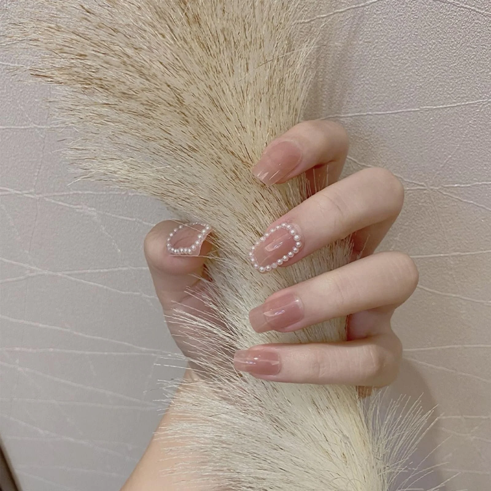 Стрази для нігтів, 2 коробки/24 відділення, білі намистини, фото №5