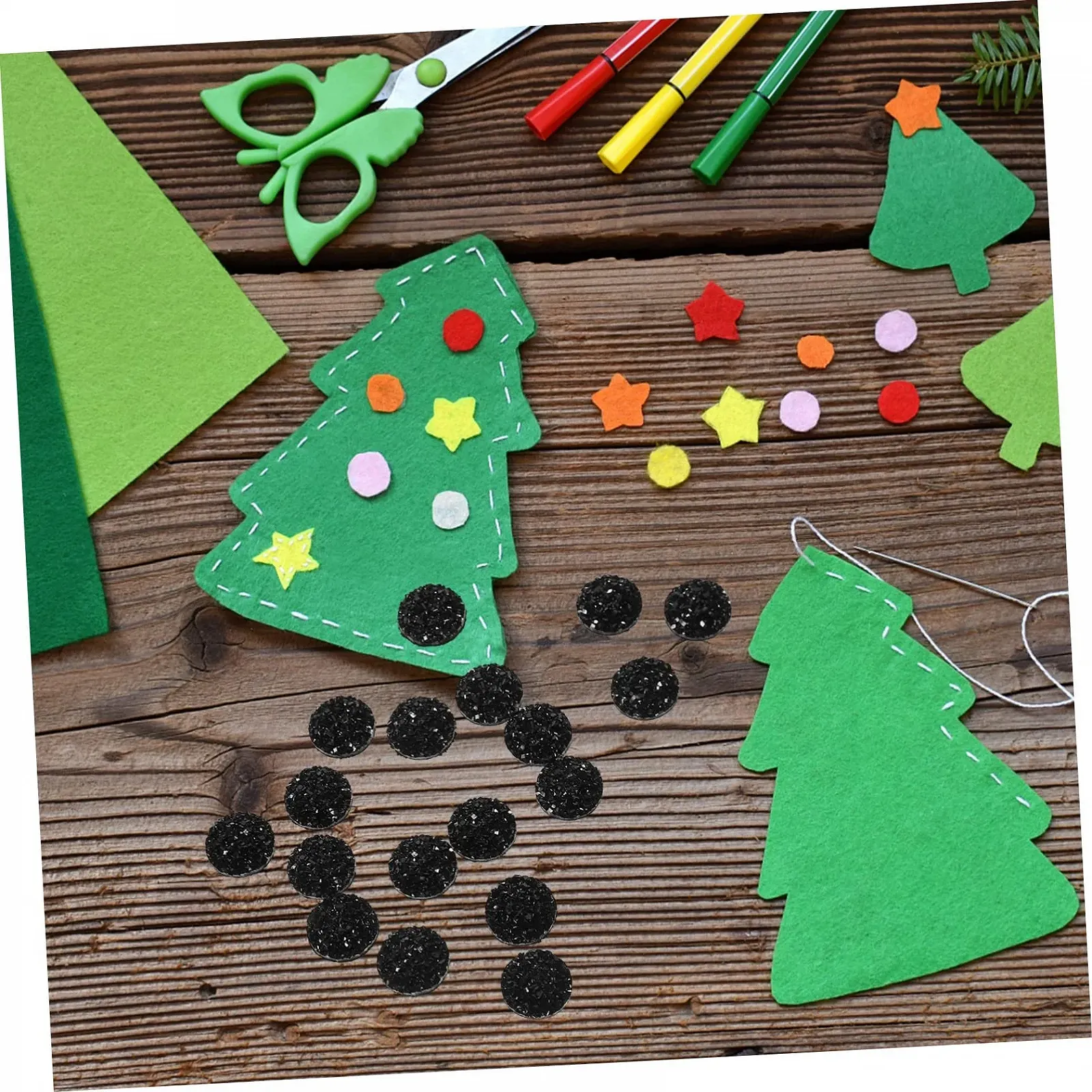 Украшения для ногтей Healeved 3 набора, стразы с плоским основанием, черная смола, 300 шт, фото №9