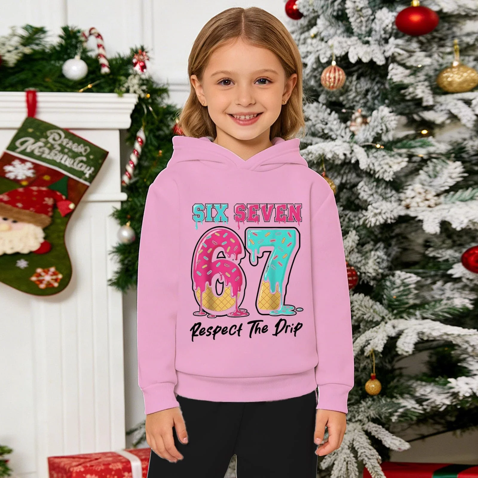 Толстовка Generisch для девочки, удобный свитшот для девочки, теплая толстовка для мальчика с захватывающими дышащими принтами для активного повседневного модного дня, рубашка с длинными рукавами, куртка-свитшот, фото №6