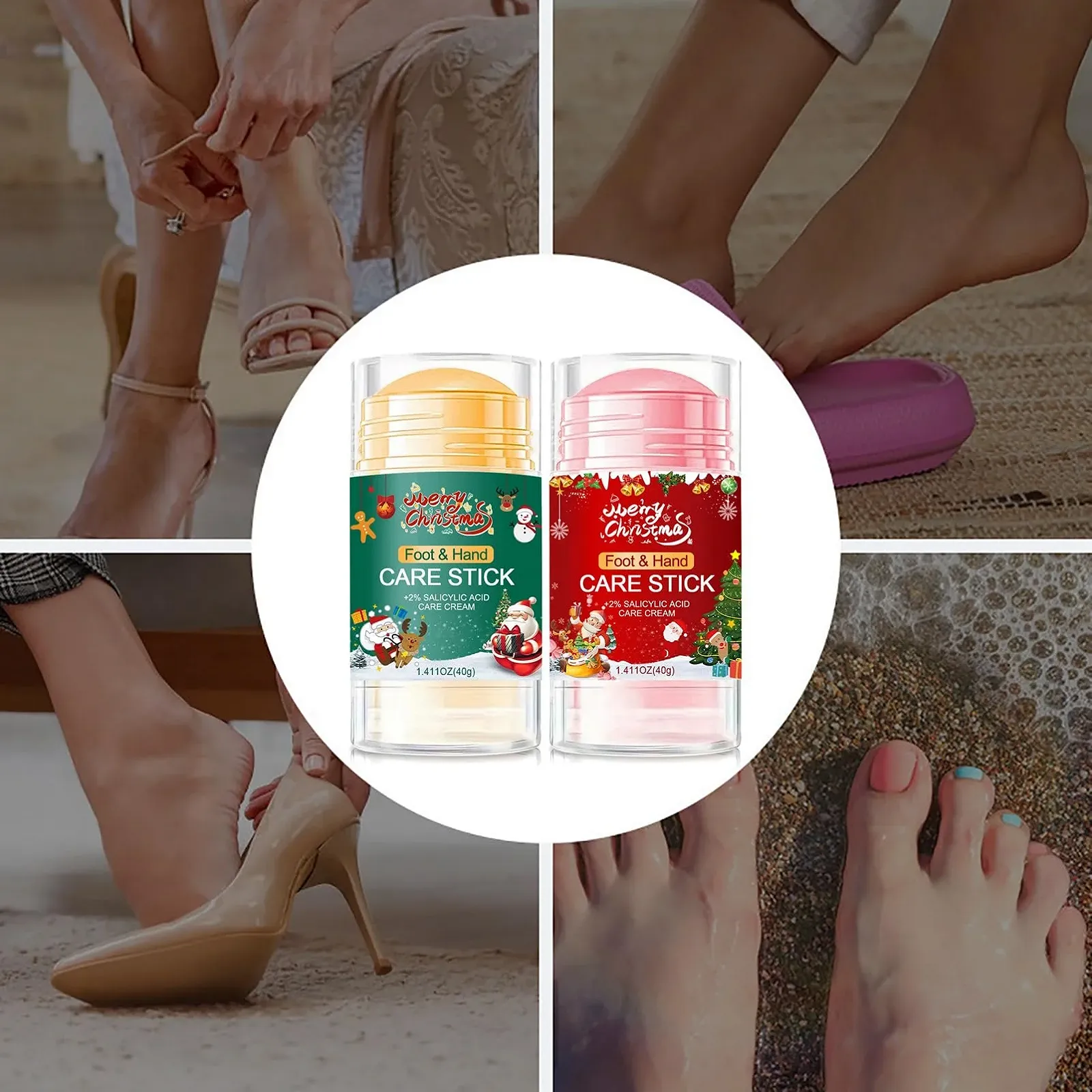 Стик-крем для рук и ног с 2% салициловой кислотой для сухой и потрескавшейся кожи, упаковка из 2 шт., фото №6