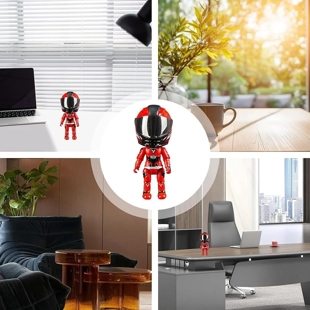 Фигурка-трансформер YGCHEN Мотоциклист Модель-трансформер шлем, фото №7