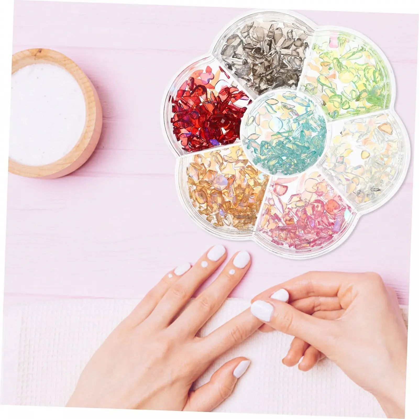 Кристаллы для ногтей Healeved Bunte Glitzersteine Aus Harz, разноцветные, фото №7