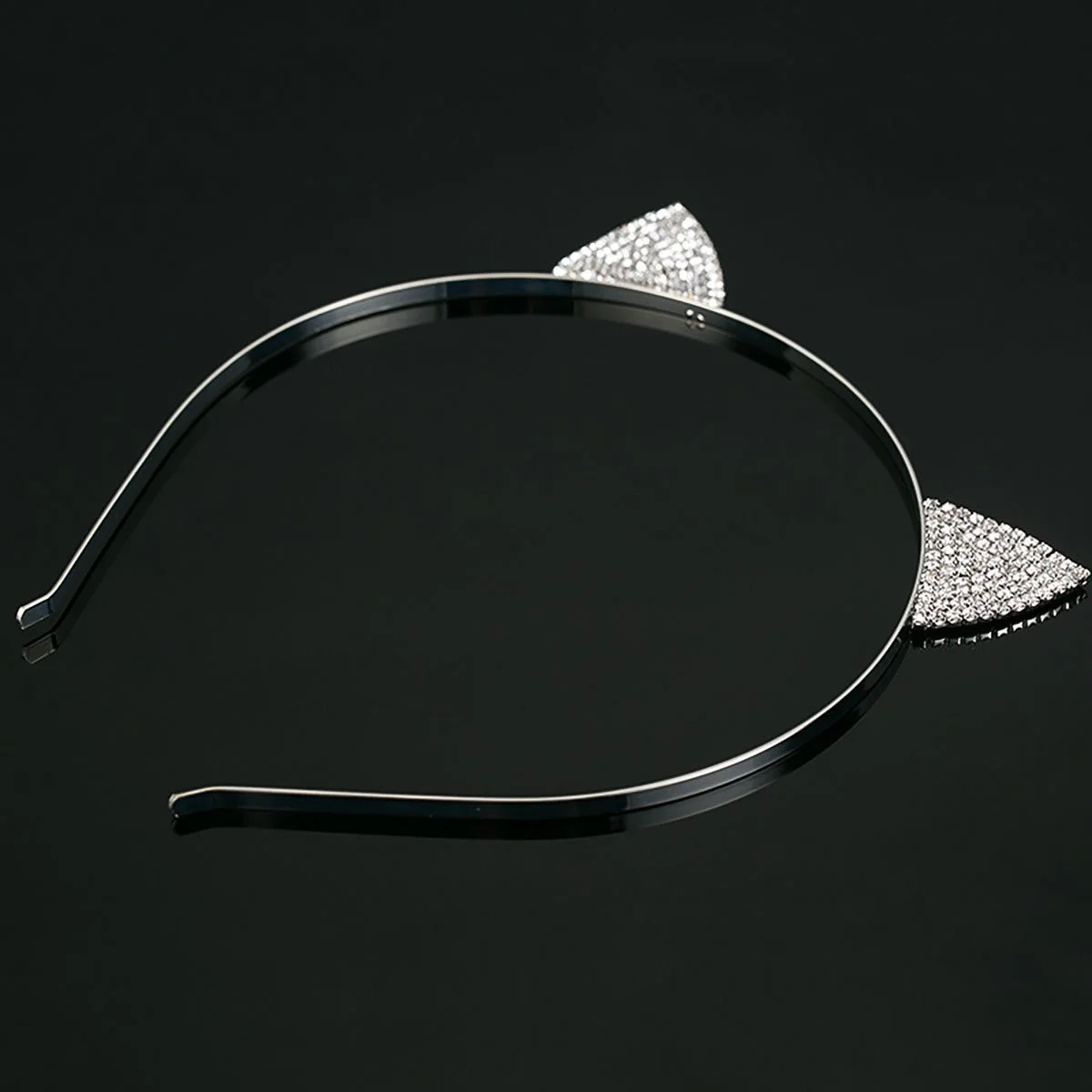 Обруч Котячі Вушка Кристал Стрази 2 шт, фото №5