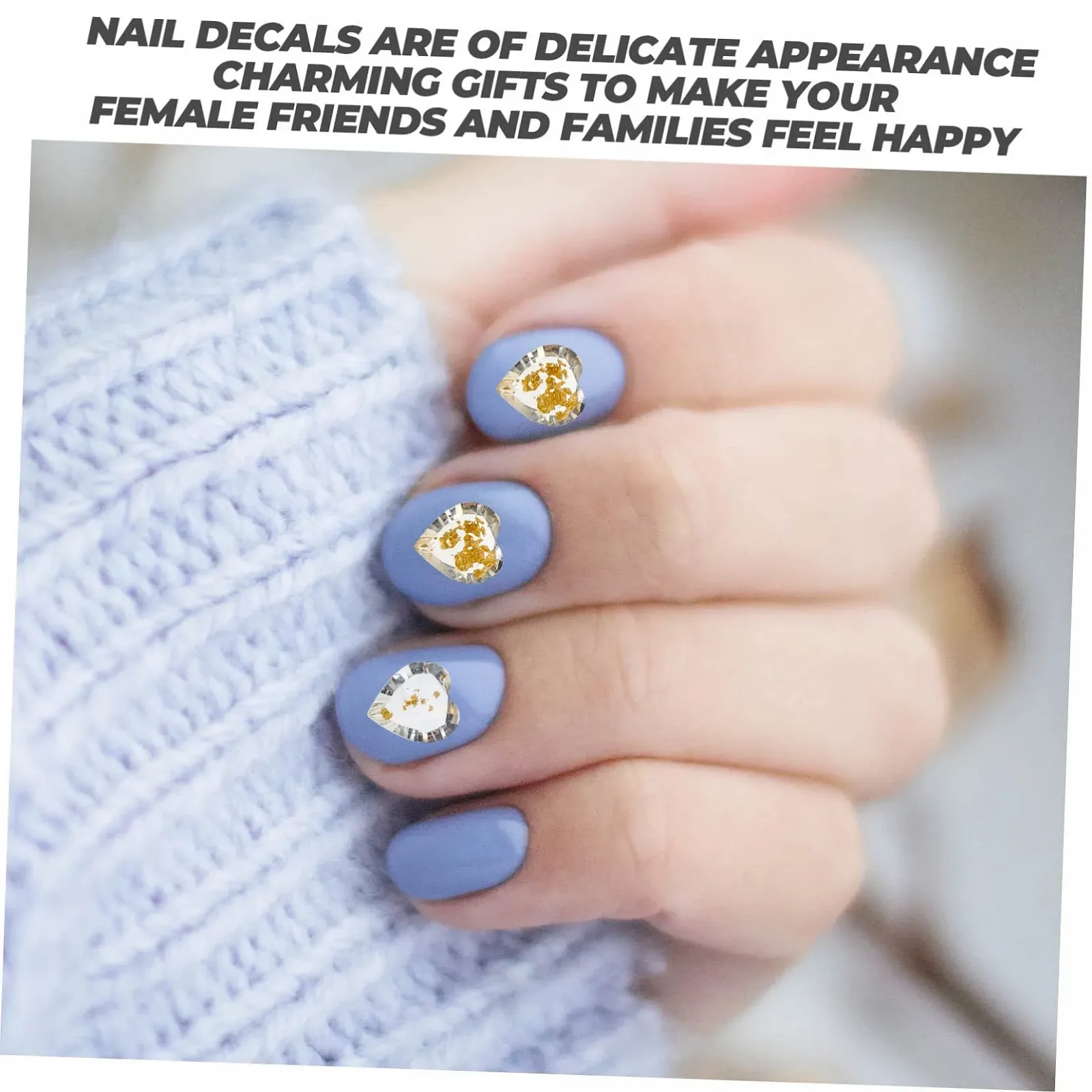 Набор для ногтей Healvian 200 шт. украшения для ногтей стекло 3d, фото №6