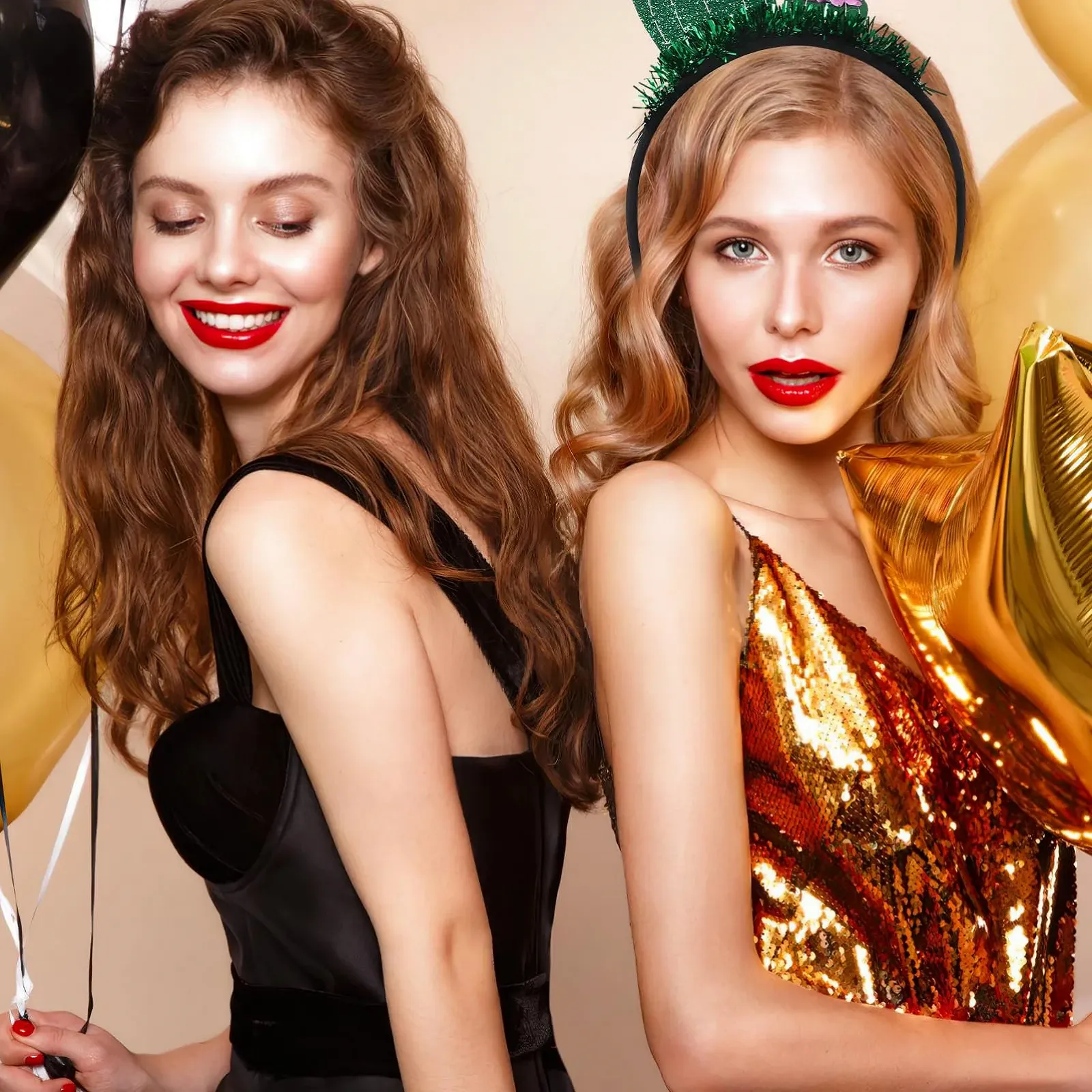 Обруч на голову Кактус VICASKY, набір 2 шт., зелений, фото №5