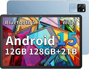 Купити Планшет 10.1" Blackview Tab 60 WiFi 4+8/128 ГБ 8 ядер Android 15 5100 mAh Чорний-Блакитний - Фото 1 Планшет 10.1" Blackview Tab 60 WiFi 4+8/128 ГБ 8 ядер Android 15 5100 mAh Чорний-Блакитний - Фото 1