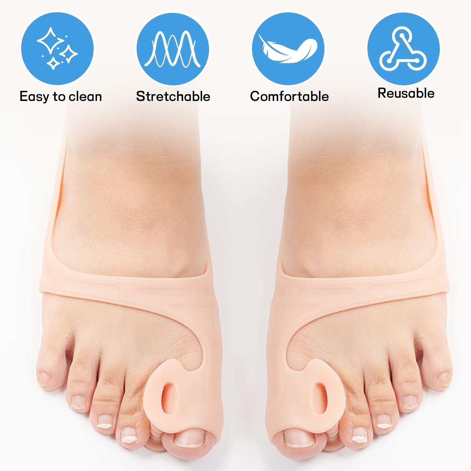 Роздільник для пальців Hallux Valgus, 2 шт., шина Hallux Valgus, фото №2