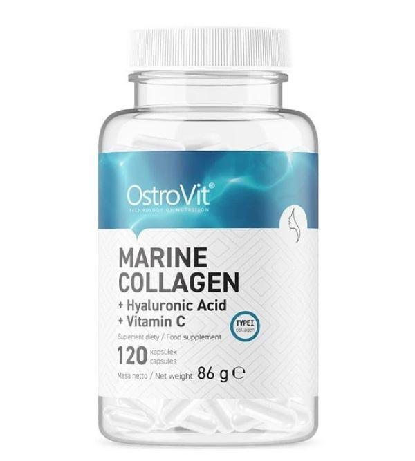 Морской коллаген с гиалуроновой кислотой и витамином C Ostrovit Marine Collagen Hyaluronic Acid Vitamin, фото №1