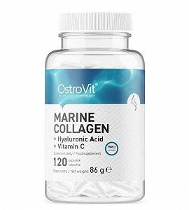 Морской коллаген с гиалуроновой кислотой и витамином C Ostrovit Marine Collagen Hyaluronic Acid Vitamin - Фото 1