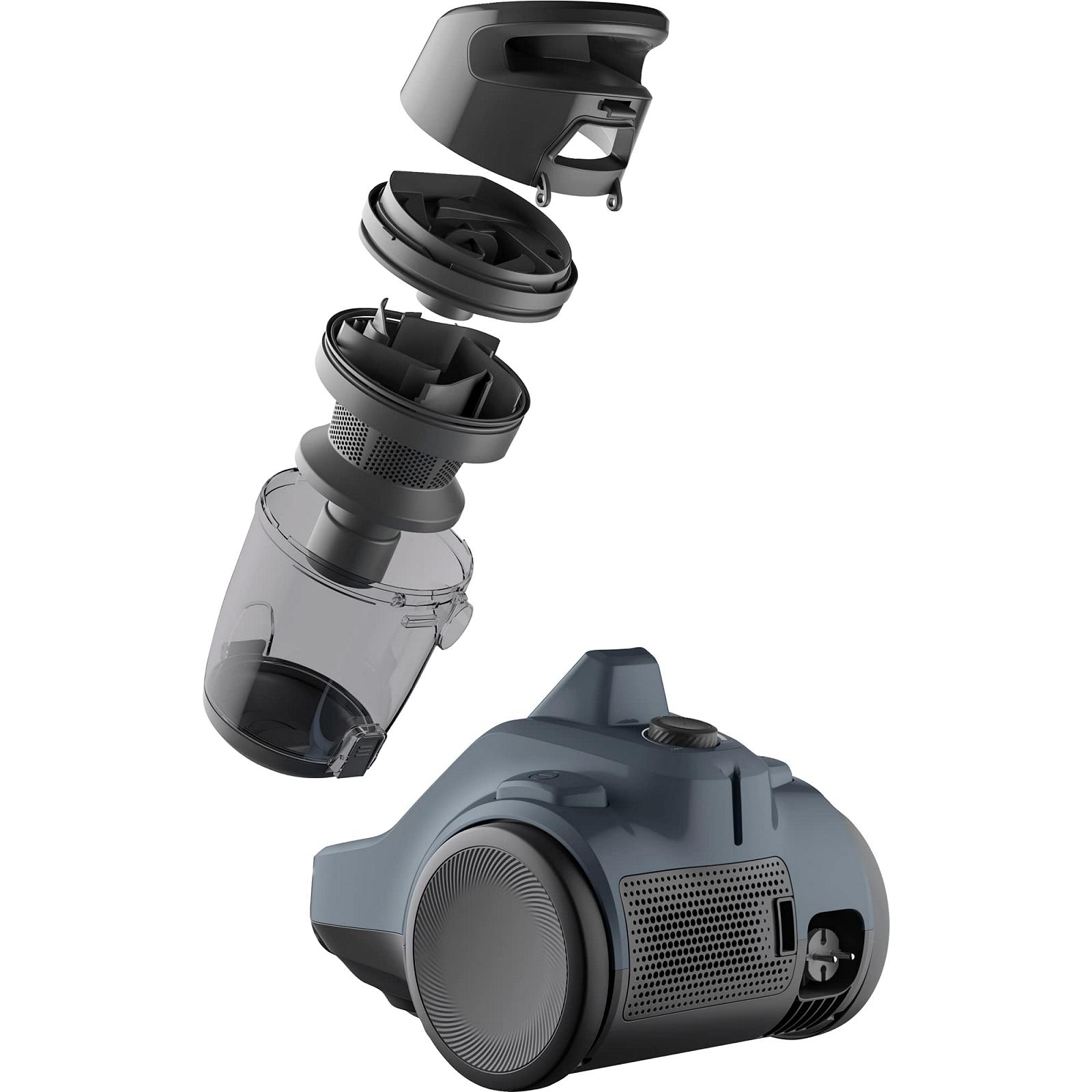 Пилосос AEG LX5-2-4DB без мішка 750 Вт радіус роботи 7 м для твердих і коврових підлог 360° переднє колесо Denim Blue, фото №9