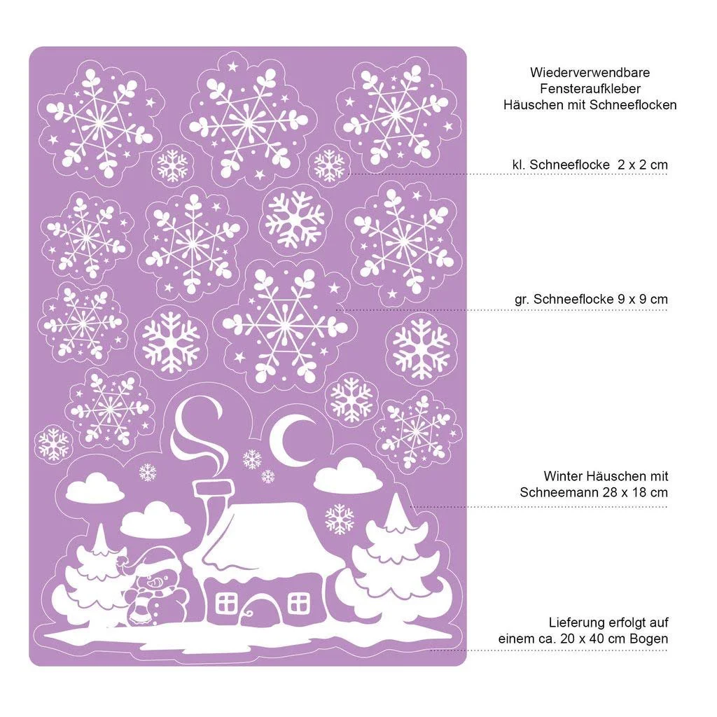 Наборы многоразовых наклеек на окна Wall Tattoo Loft, фото №2