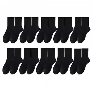 Шкарпетки Спортивні Бавовняні до середини литки (10 пар) - Фото 1