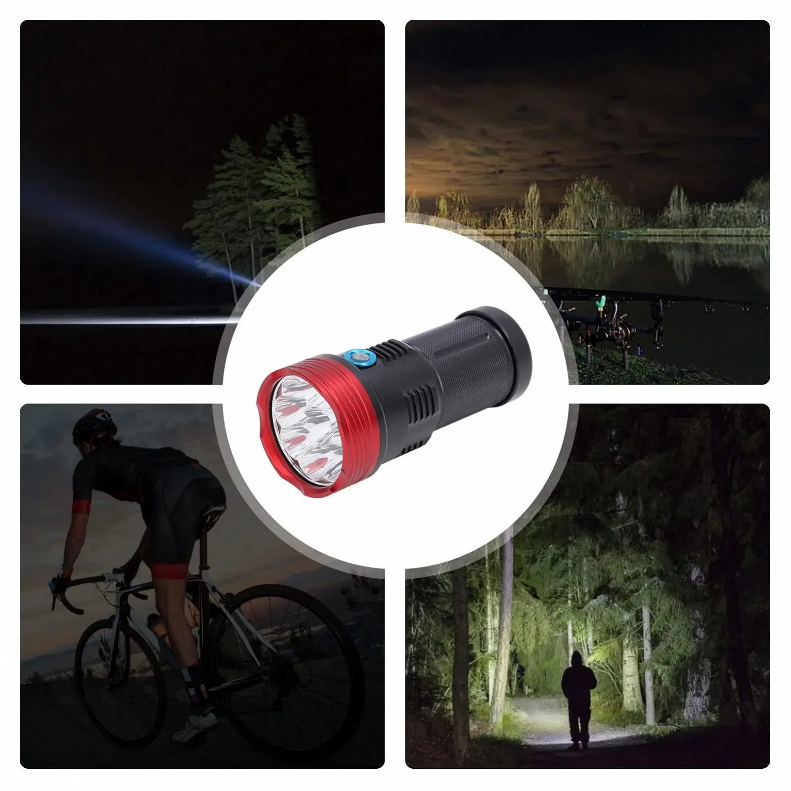 Фонарик LED Superhellblitzlicht Ручной Перезаряжаемый для Путешествий на Открытом Воздухе, фото №3