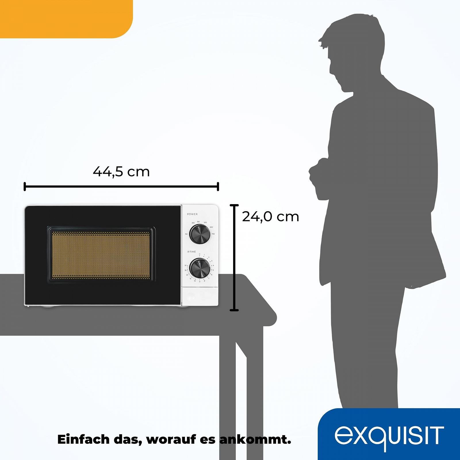 Микроволновая печь Exquisit MW950-070 20 л 700 Вт 24.5 см Белая, фото №6