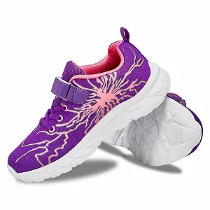 Дитячі спортивні кросівки для бігу на вулиці з застібкою, шкільні спортивні - Фото 1