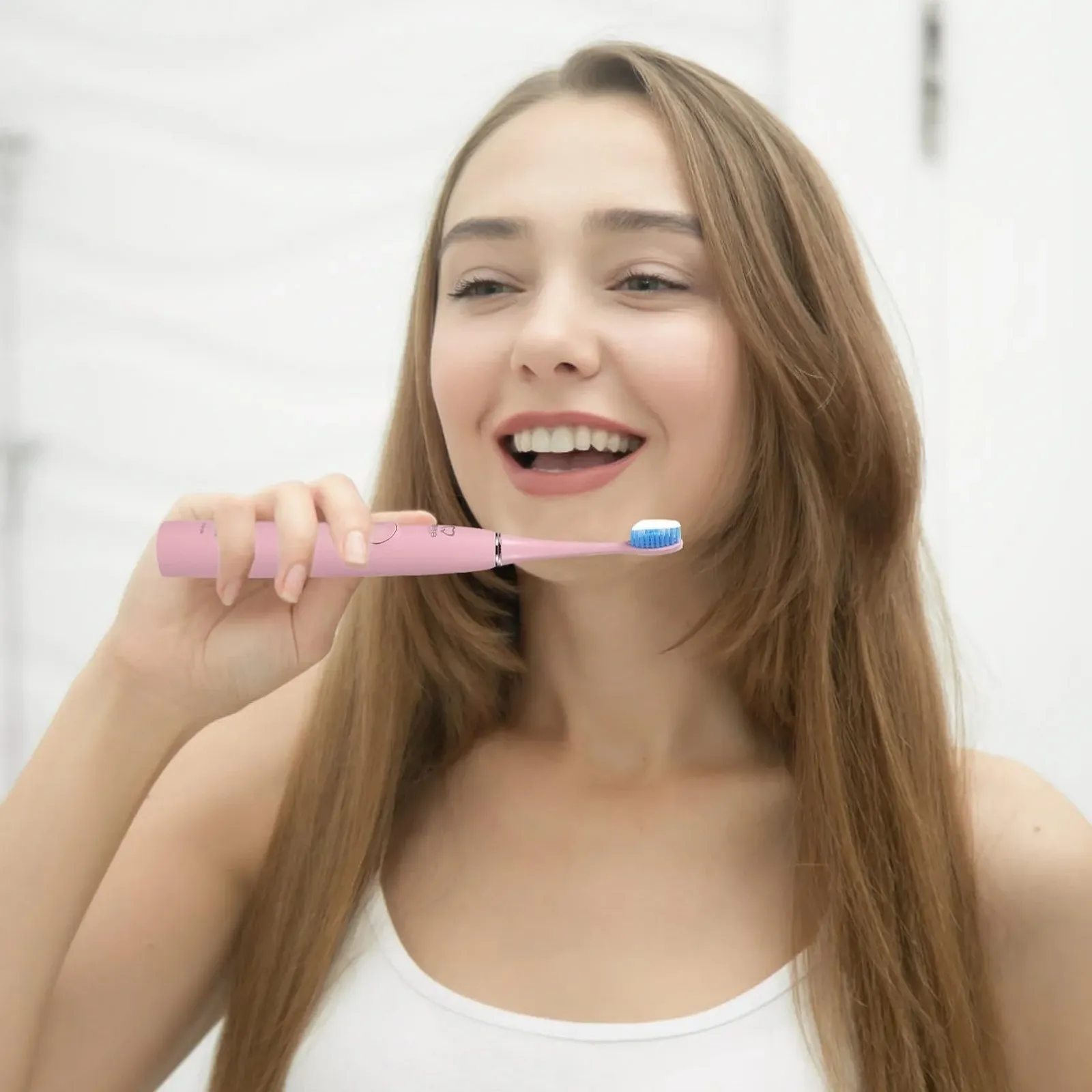 Электрическая звуковая зубная щетка WRITWAA набор со сменными насадками для взрослых, фото №9