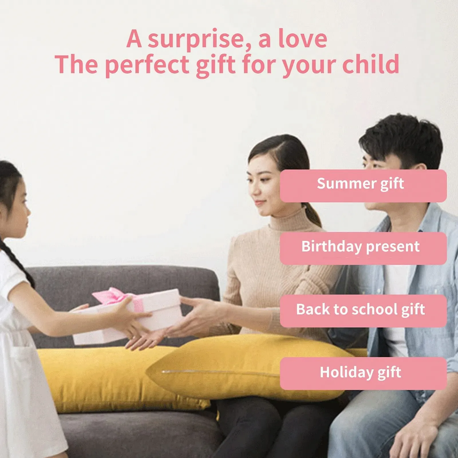 Детская портативная камера мгновенной печати Q5 Розовая, фото №5